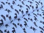 Baumwolljersey Rehkitz Reh hellblau
